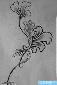 Rankraštinis gėlių totemų gėlių tatuiruotės raštas