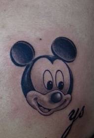 карикатураи зебо Mickey Mouse Mickey шакли tattoo