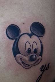 simpatico cartone animato Topolino modello di tatuaggio di Topolino