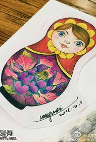 yakarongedzwa zvakanaka Russian chidhina chidhiraina tattoo maitiro