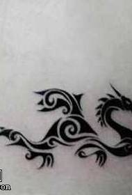 tendance manuscrite totem classique motif de tatouage de dragon