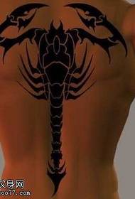 patrón de tatuaxe tótem de lagosta