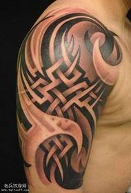 arm simple totem tattoo pattern