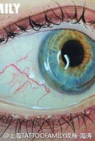 corak tattoo mata mata penuh tiga dimensi yang realistik