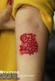 Arm-kyakkyawa takarda-yanke totem zomo tattoo tsarin