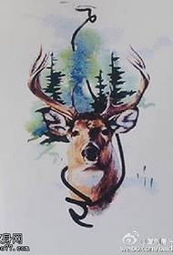 Inkoust Forest Deer Tattoo Pattern