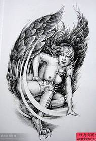 pattern ng script ng angel tattoo