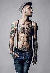 личност убав странски Човек мода убава илустрација за тетоважа