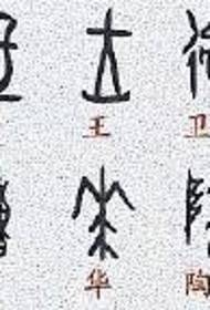 Wzór tatuażu starożytnego manuskryptu Oracle