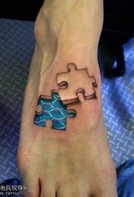 modello personale del tatuaggio di puzzle 3d