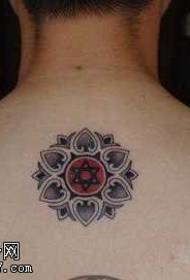 Star ti mẹfa ati awoṣe Lotus Totem Tattoo
