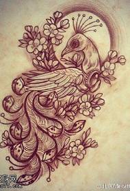 Manuskript exquisite Phoenix Tattoo-Muster