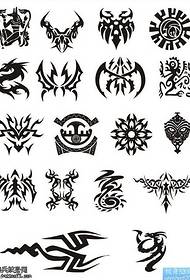 Manuscript cool totem tattoo pattern