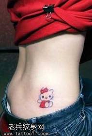 vidukļa super jauks kaķu tetovējums
