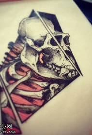 manuscript sketch dehenya skeleton tattoo pateni