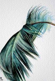 manuscript very beautiful feather pattern