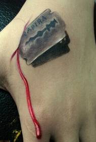 Tatuaggio 3d del dorso della mano
