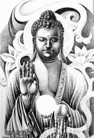 manuskript Buddha Guanyin tatueringsmönster