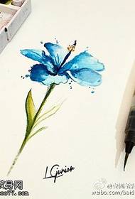 Modello del tatuaggio del narciso dell'acquerello