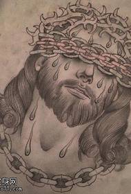 Manuscript tribal punishment tattoo pattern
