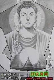 Buddha újabb erőteljes tetoválásmintázat