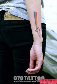 a popular personality triangle tattoo pattern