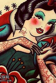 portret Snow White tattoo picture