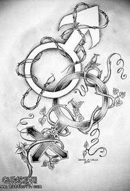 modello di tatuaggio blocco personalità della moda