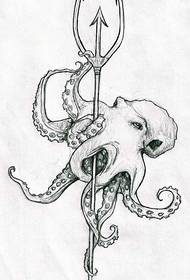 manuskript ganz octopus Tattoo Muster