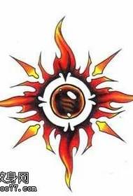 manoscritto sun Modello di tatuaggio dell'occhio