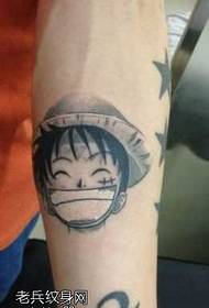 arm Luffy մուլտֆիլմի դաջվածքների օրինակ