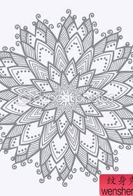 a fashion totem flower tattoo pattern