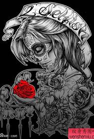 patrwm tatŵs harddwch hardd undead hardd