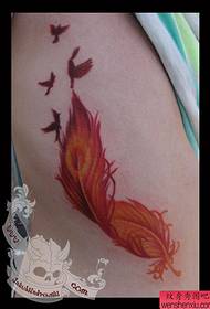raccomandare un modello di tatuaggio piuma
