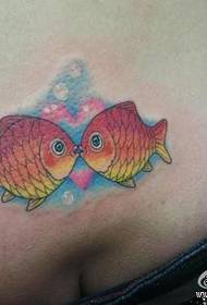 талия любовь и рыбка тату