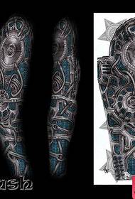 Priljubljen klasičen cvet roko robotski vzorec tatoo