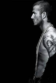 2014. aasta HD tätoveeringu taustpildi töölaua allalaadimine Beckham Arm Tattoo tapeedi pilt