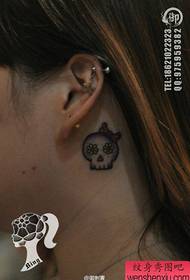 girls ear small and popular little tattoo tattoo pattern