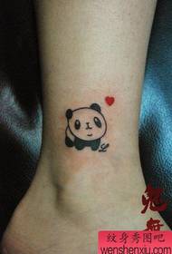 wasichana nzuri cute panda tattoo muundo