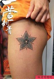 Runako rudiki uye runako shanu -akanongedzera nyeredzi tattoo maitiro