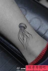 dívčí noha populární malý medúza tetování vzor