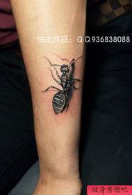 lengan laki-laki lucu pop pola tato semut kecil