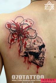 show a popular personality skull tattoo pattern