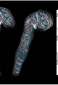 super knap cool Halflang mechanisch bloemarm tattoo-manuscript