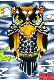 muswada rahisi wa tatoo wa owl