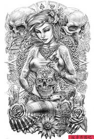 популарен убав полн грб европски и американски ракопис за тетоважи за убавина