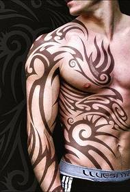 originele verliesloze ruwe mannelijke grote totem HD tattoo wallpaper foto