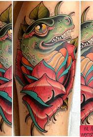 e Schoul-Stil Dinosaurier Tattoo Muster fir jiddereen