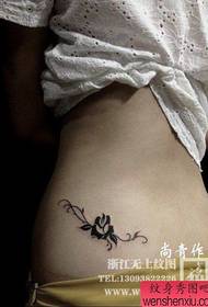 Beauty waist popular pop totem rose tattoo pattern