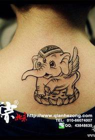 мальчики популярный спина тотем красивой татуировки тотем слон